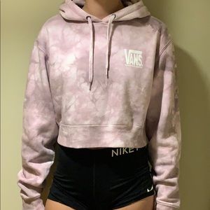 a cropped hoodie